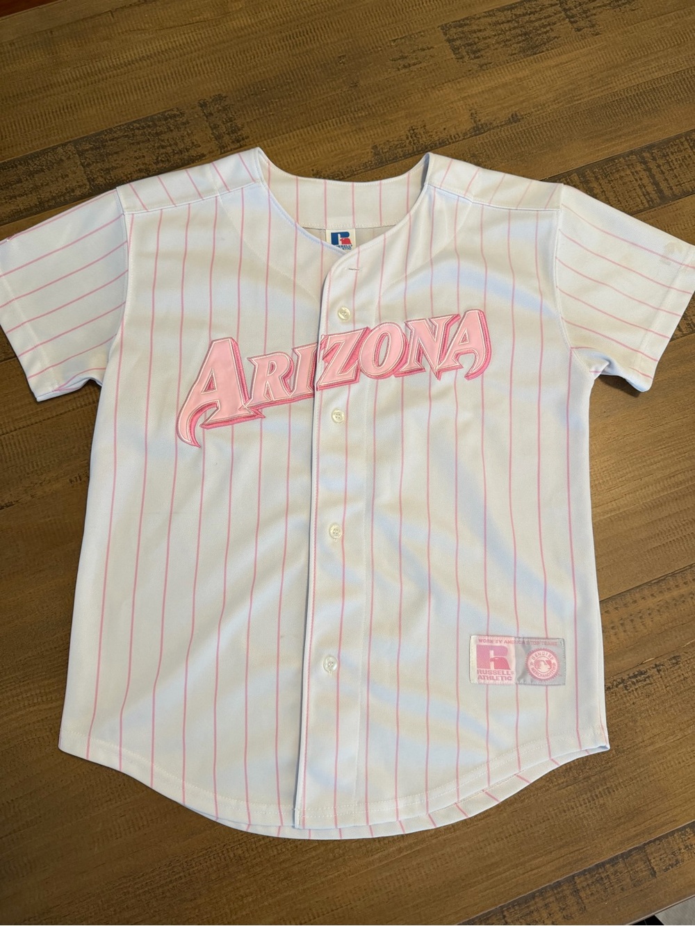 Russell Athletic Arizona Diamondbacks Pink Girls MLB Jersey